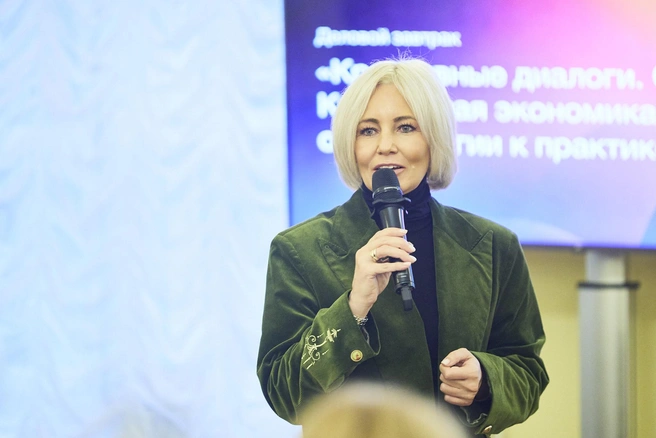 Анастасия Золотухина, директор департамента развития социальной сферы и сектора некоммерческих организаций Минэкономразвития России | Источник: пресс-служба ПАО «Газпром»