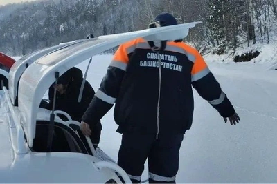 В Башкирии спасли семью с детьми на водохранилище