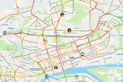 Ростов парализован 10-балльными пробками из-за снегопада