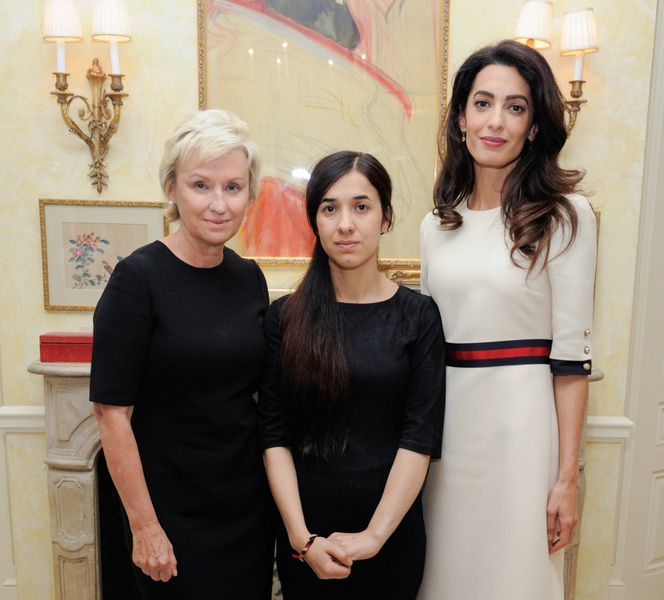 Тина Браун, Надя Мурад и Амаль Клуни