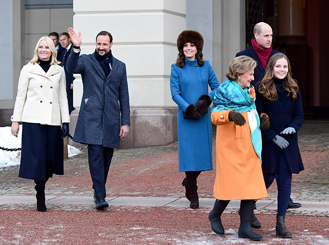 Фото №14 - Кейт Миддлтон и принц Уильям в Норвегии: день первый