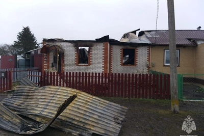 Жилой дом сгорел в Рязанской области
