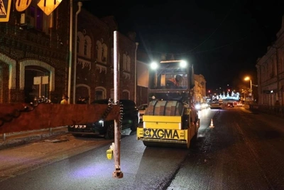 В Астрахани идут масштабные дорожные работы