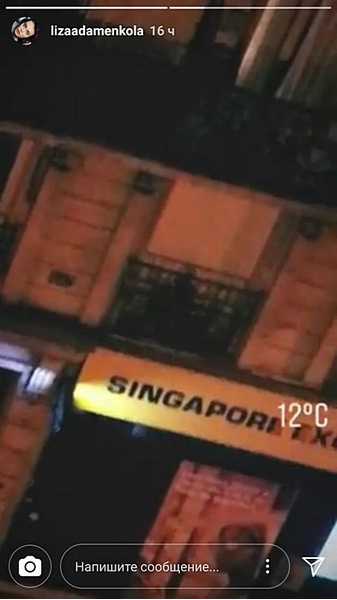 Лиза акцентировала внимание на вывеске со словом «Сингапур»