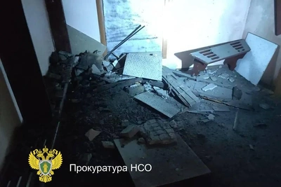 Обрушение в детской спортшколе Татарска
