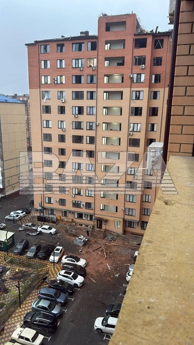 Целых окон почти не осталось | Источник: Baza / Telegram