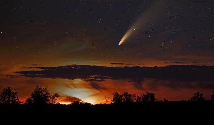 Выстрел в вакуум: как ледяной вулкан на комете 29P выбросил в космос «обломки жизни»?