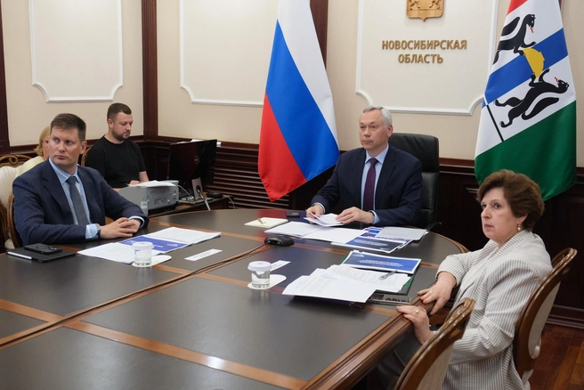 Заседание прошло в формате видеоконференции | Источник: Nso.ru