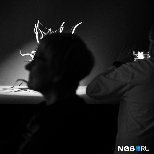 Выставка оформлена в темных тонах | Источник: Андрей Бортко / NGS.RU