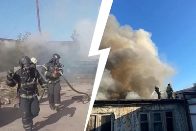 В Ярославской области 9 часов тушили пожар в промзоне