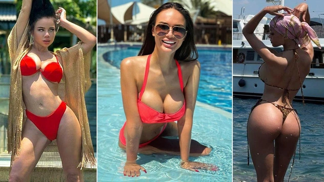 Российские звезды в бикини (и без!) — самая жаркая подборка лета-2024. Очень много фото и видео