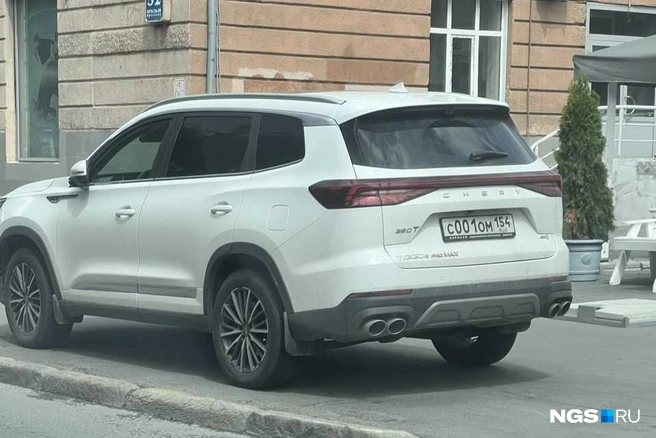 Комфорт пешеходов, судя по всему, беспокоил автовладельца в последнюю очередь | Источник: читатель НГС