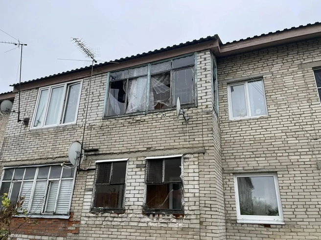 Глава Солнечногорска показал последствия разрушительной и массированной атаки БПЛА  | Источник: Михальков.Солнечногорск / MAX