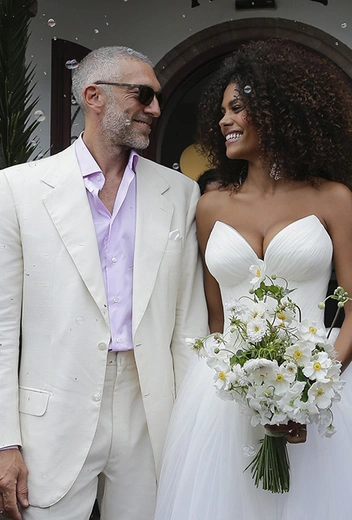 Венсан Кассель и Тина Кунаки