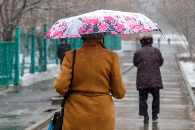 Томичей ждут мокрый снег и потепление в выходные