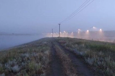 Плотный туман окутал окрестности Волгограда