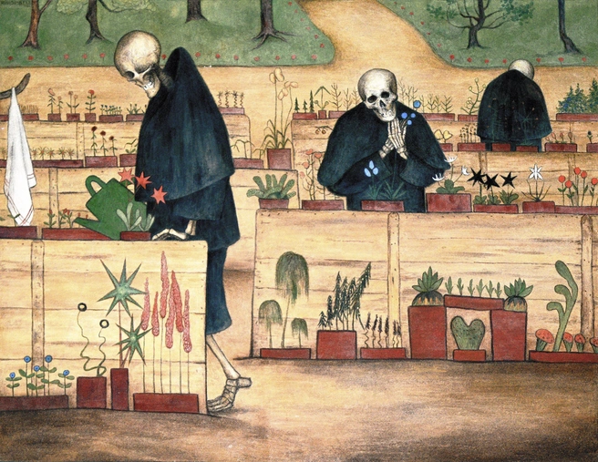 Сад смерти, картина Хуго Симберга (1906). | Источник: Википедия