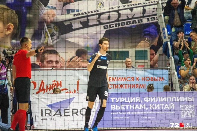 «Тюмень» тоже забила гол. Денис Неведров | Источник: Павел Красоткин / 72.RU 