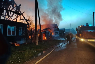 Пожилая пара из Красноуфимска лишилась дома из-за пожара
