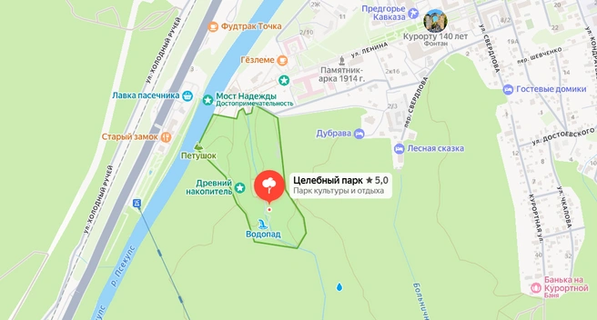 Одно из самых посещаемых мест в городе | Источник: «Яндекс Карты»