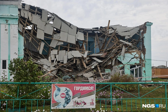 По словам жителей Татарска, школа была признана аварийной в 2012 году | Источник: Александр Ощепков / NGS.ru