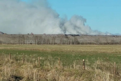 Полигон в Лепсари вновь загорелся, жители жалуются на дым