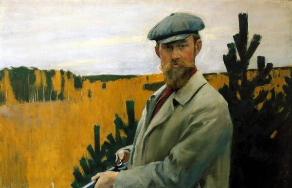 Б. М. Кустодиев «Автопортрет» 1905, Государственный Русский музей