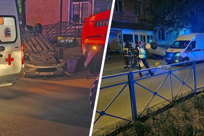 На участке ДТП работали экстренные службы | Источник: «АСТ-54» во «ВКонтакте»