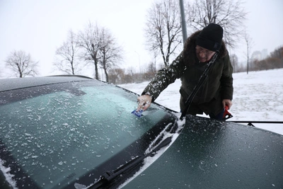 Воронеж накрыл ледяной дождь