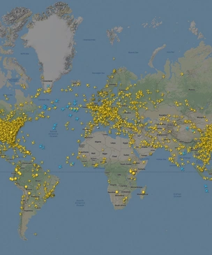 Как изменился авиатрафик в разных регионах мира во время пандемии