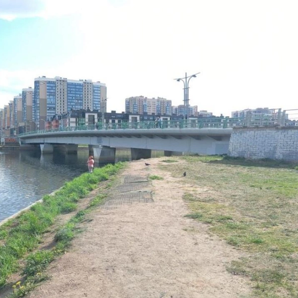 Местность у моста Кадырова до благоустройства | Источник: ЕИС «Закупки» / ООО&nbsp;«Городской ландшафт»