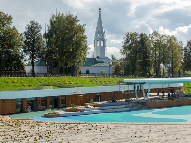 Такой вид сейчас открывается с одной из трибун | Источник: Александр Куренной / 76.RU