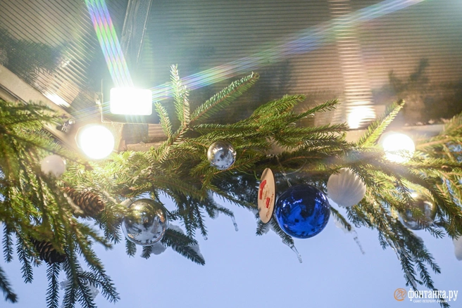 Согласуйте все гирлянды и шары с соседями | Источник: Александр Гальперин / FONTANKA.RU