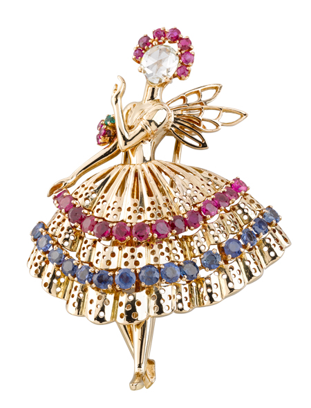 Брошь Dancer, 1947 год, ювелир Tony Falcone
