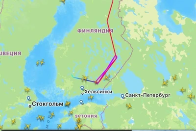 Шведский военный самолет замечен у финско-российской границы