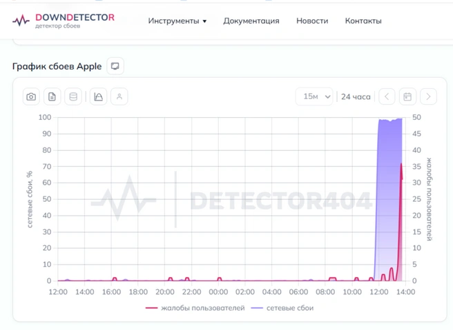 Источник: Downdetector.su