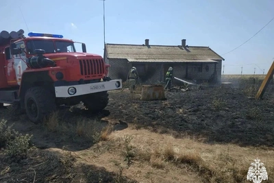 Пожар в Целинном районе потушен