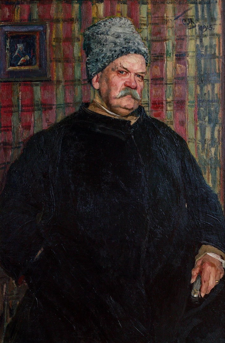 Сергей Малютин. «Портрет Владимира Гиляровского». 1915. Астраханская государственная картинная галерея им. П. М. Догадина | Источник: пресс-служба выставки
