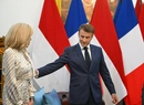 Первый выход в свет после скандала с пощечиной: Брижит и Эммануэль Макрон в Монако