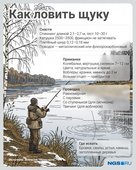 Главные правила ловли щуки | Источник: Юрий Орлов / NGS.RU