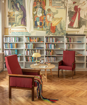 Обновленный интерьер городской библиотеки в Апатитах