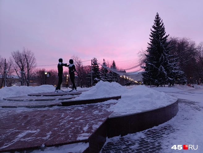 Зато какой красивый рассвет | Источник: Надежда Тихомирова / 45.RU