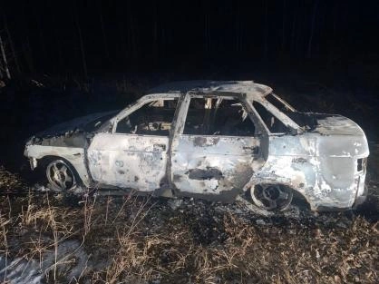 Автомобиль, сожженный в уединенном месте | Источник: СУ СК РФ по Тюменской области