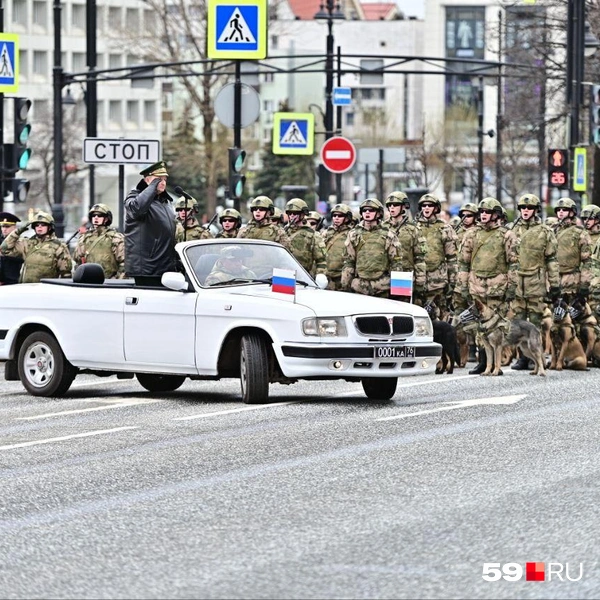 На репетиции отработали каждую деталь парада | Источник: Василина Любимова / 59.RU 