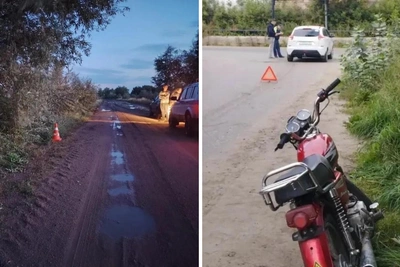 Подростки на мопеде попали в ДТП в Омске