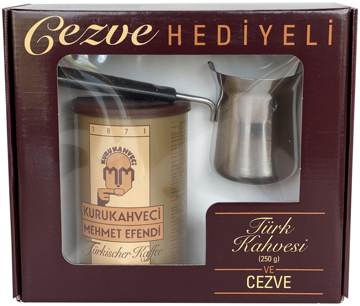 Mehmet Efendi Подарочный набор молотый кофе и турка