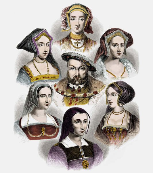 Синяя Борода, легенда, история, король Генрих VIII, его жены
