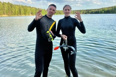 Couple's Freediving Reveals Lake Dangers: Nets and Snags