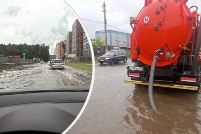 Дмитров и Балашиха ушли под воду после ливней