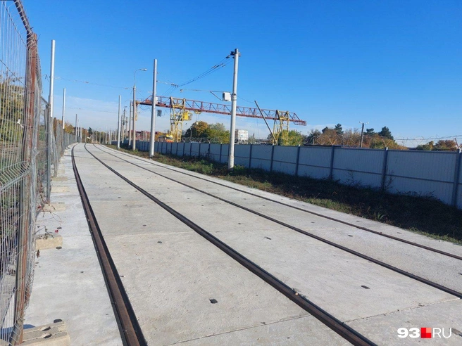 Участок линии недалеко от депо | Источник: Екатерина Железнова / 93.RU